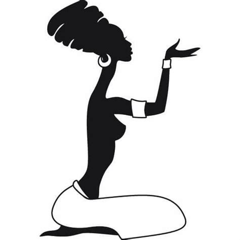 African Woman Head Silhouette At Getdrawings Free Download
