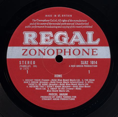 Procol Harum - Home (Regal Zonophone 1970) 24-bit/96kHz Vinyl Rip ...