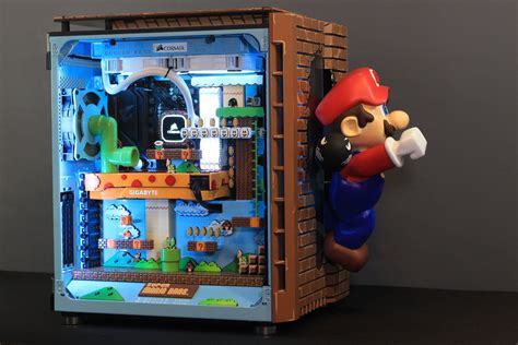 Mario Gaming Pc Case Mod And Build Retro Games Room Video Game Room