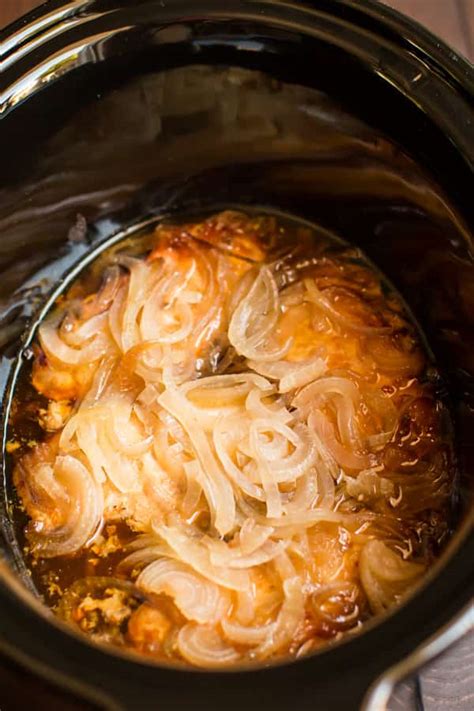 This cut comes from closer to the shoulder, where the the bone helps to slow moisture loss, keeping the meat from drying out like other types of pork chops. Slow Cooker Pork Chops and Onions - The Magical Slow Cooker