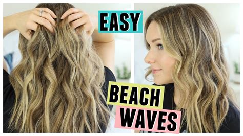 Easy Beach Waves Hair How I Style My Hair Youtube