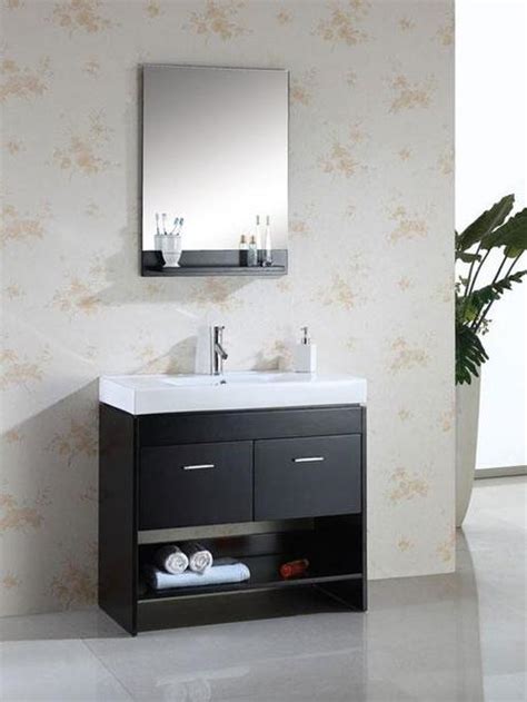 Eviva happy 30 inch x 18 inch white transitional bathroom vanity with white carrara marble countertop and undermount porcelain sink. Shallow Bathroom Vanities with 8-18 Inches of Depth ...