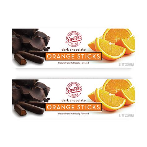 Buy Sweet Candy Dark Chocolate Orange Sticks Chocolate Covered Candy
