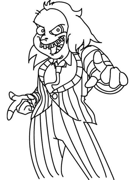 Beetlejuice Coloring Pages Free Printable Beetlejuice Coloring Pages