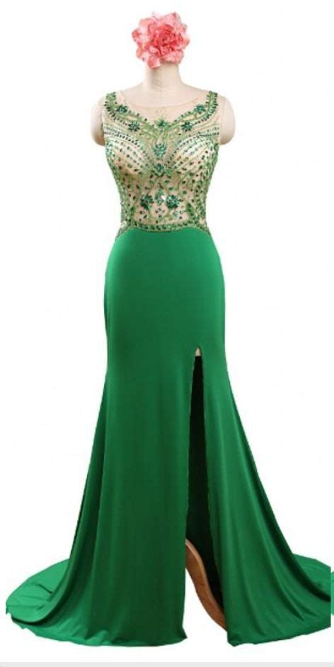 Sparkly Evening Dressess Emerald Green Formal Dresses Evening Wear
