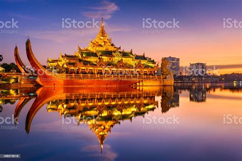 Myanmar, also known as burma, was long considered a pariah state while it damaged the new government's international reputation, and highlighted the continuing grip of the military in myanmar. Karaweik Palace In Myanmar Stock Photo - Download Image ...