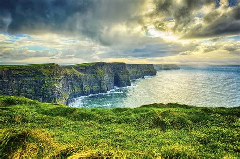 Irish Landscape Ireland Nature Sky Landscape Coast Hd Wallpaper