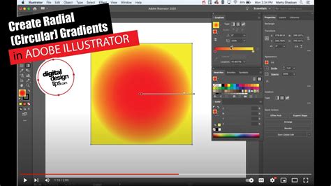 How To Create Circular Radial Gradients In Adobe Illustrator Youtube