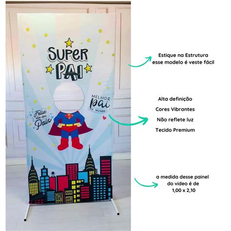 Painel Dia Dos Pais Super Heroi