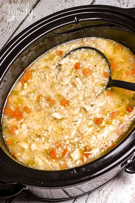 cooker slow soup rice chicken recipes comfort stews favfamilyrecipes soups chowder
