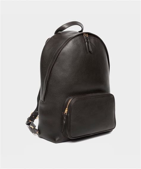 Lotuff Black Leather Backpack Shopstyle