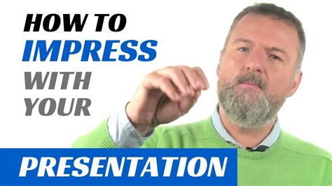 How To Make A Great Impression Presentation Tips Youtube