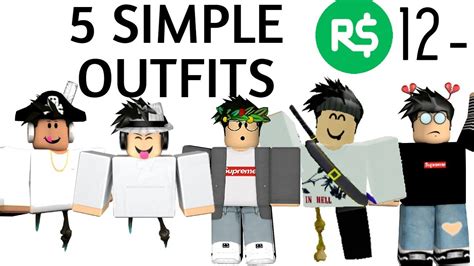 Roblox character boy outfits roblox character png. 5 SIMPLE BOY ROBLOX OUTFITS | UNDER 12 ROBUX | - YouTube