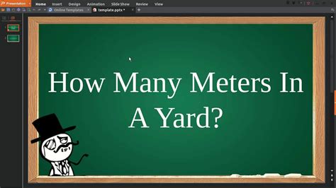 100 yards (yd) to meters (m). How Many Meters In A Yard - YouTube