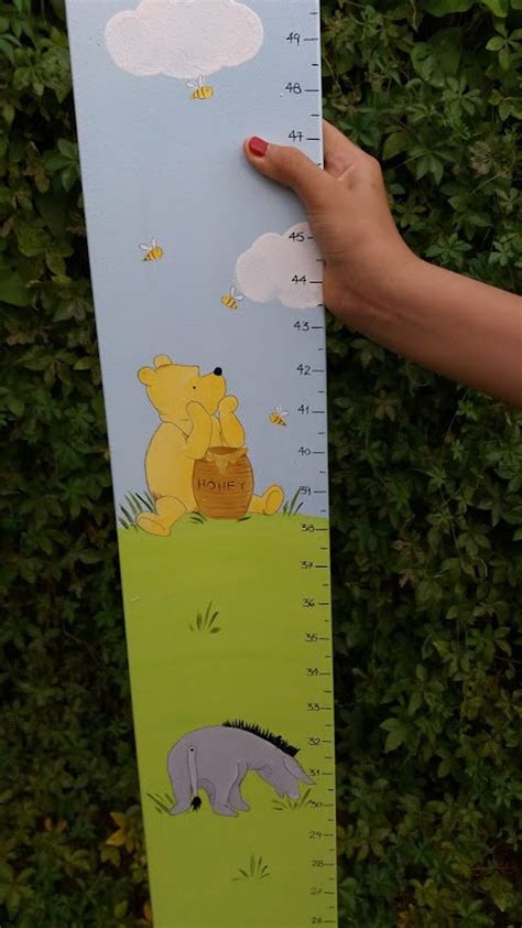 Winnie The Pooh Growth Chart Balloon Decor Height Chart Etsy