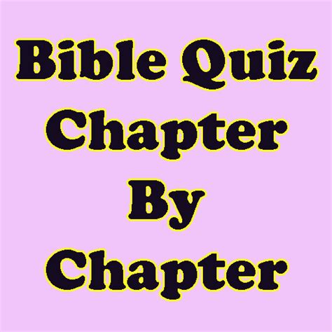 App Insights Bible Quiz Chapter By Chapter Apptopia