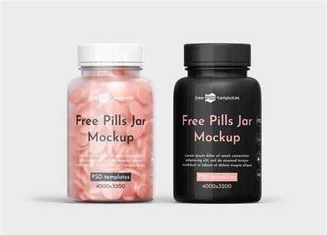 Download Free Pills Bottle Mockups | Mockuptree