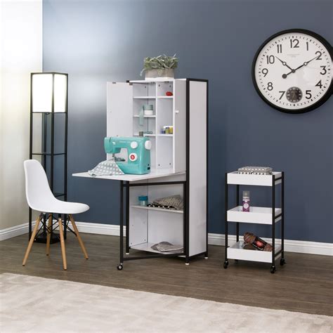 Selection of very nice craft armoires with fold out tables. Craft / Multi Room Storage Armoire with Table Top in ...