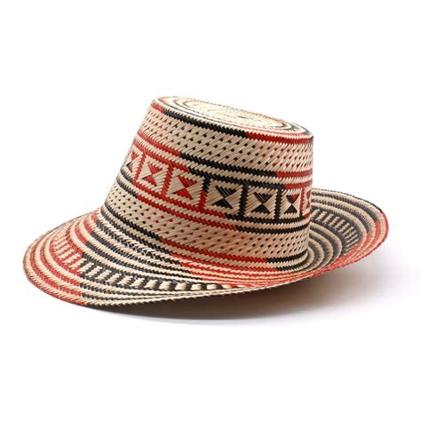 Washein Binomio Short Brim Straw Hat In Brown Lyst
