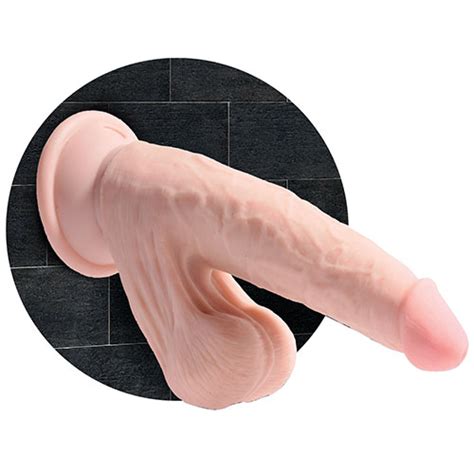 King Cock 6 Inch Triple Density Cock With Swinging Balls Light Skin