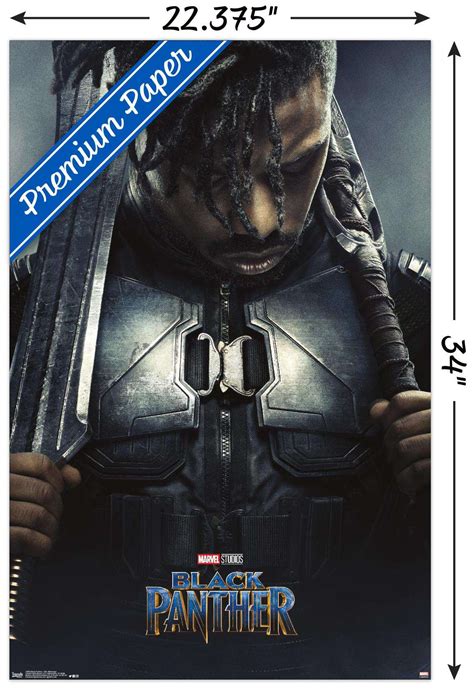 Marvel Cinematic Universe Black Panther Erik Killmonger One Sheet