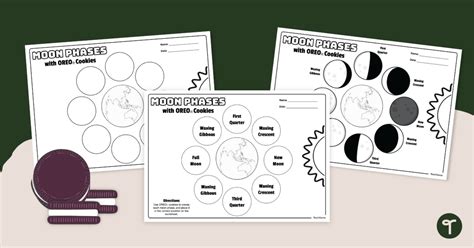 Oreo® Moon Phases Worksheet Teach Starter