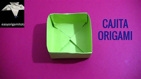 Como Hacer Una Cajita En Origami Paso A Paso Youtube