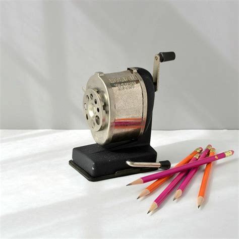 Vintage Boston Pencil Sharpener Vacuum Mount Pencil Etsy Pencil