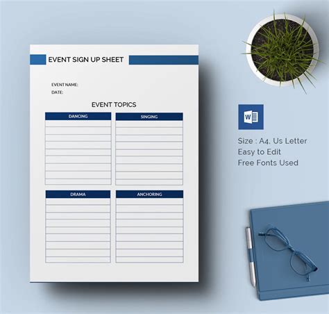 Sign Up Sheets 60 Free Word Excel Pdf Documents Download Free