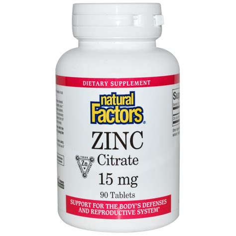 Zinc Citrate 15 Mg 90 Tablets Supplement Online Australia Mega Vitamins