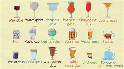 types of cocktail glass with pictures