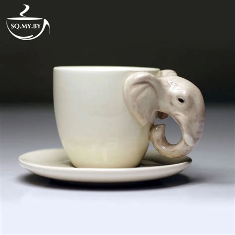 2016 New Arrival High Quality 3d Solid Animal Cup Mini Elephant Hand