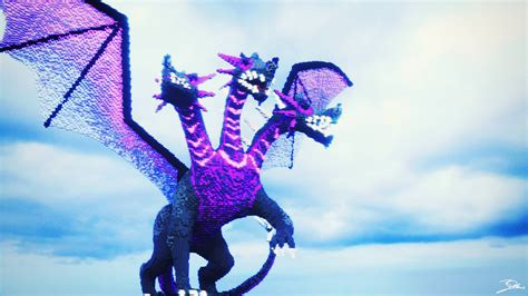 I Built A 3 Headed Dragon In Minecraft Used Plugins Worldedit And