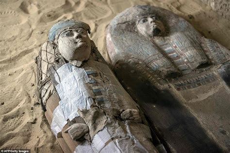 egyptian archaeologists discover two ancient tombs near the pyramids of giza daily mail online