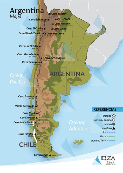 Mapa Geografía Argentina | Guia de Viaje | I Travel Argentina