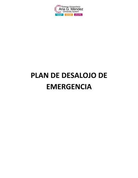 Plan De Desalojo De Emergencia
