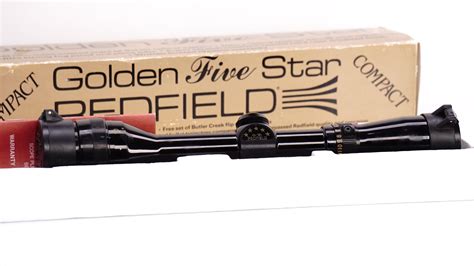 Vintage Gun Scopes — Redfield Compact Golden 5 Star 4x 12x 1 Duplex