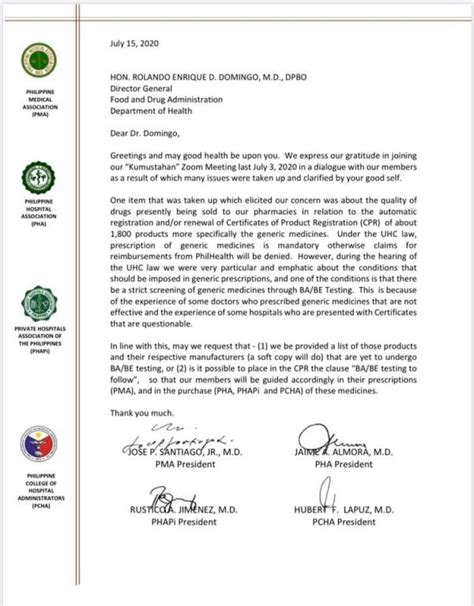 The present position paper reports on a consensus as proposed by a group of european experts in the field of dise after discussion during a recent original article. Our Position Paper on BA/BE of Generic Drugs! - Philippine Medical Association