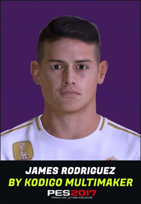 James Rodriguez Face Real Madrid Pes 2017 Pes Patch