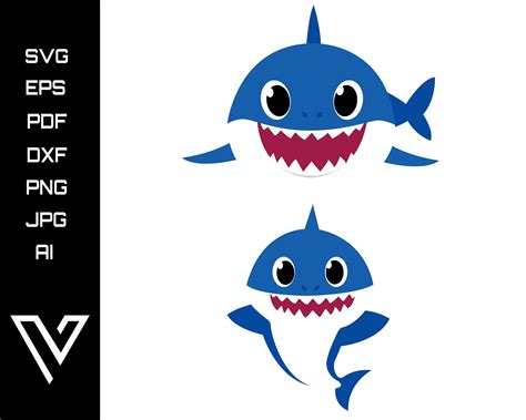 Nick Daddy Shark Baby Shark Svg Cricut Cut File Silhouette Etsy