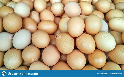 A Pile Of Domestic Chicken Eggs Stock Photo 199082868