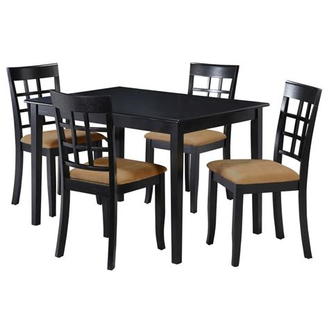 Browse through a wide range of lounge suites made from recycled plastic, wicker, rattan, wood and steel. HomeSullivan 5-Piece Black Dining Set-40122D100W5PC122C ...