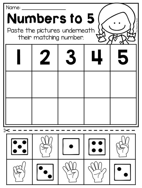 Numbers 1 5 Worksheets For Kindergarten