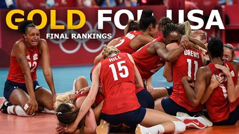 Its Gold For Usa Tokyo 2020 Olympics Womens Volleyball Final