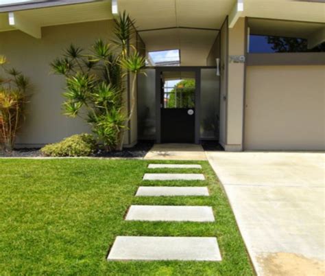 Modern Concrete Paver Walkway Ideas Front Yard Walkway Backyard
