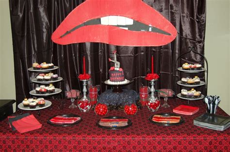 rocky horror picture show birthday party decor cake and sweets rocky horror picture horror