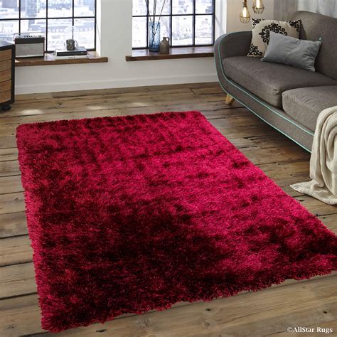 allstar burgundy high density and high quality high end shaggy area rug very soft extra comfort