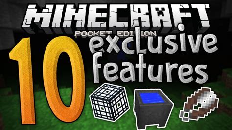 Top 10 Exclusive Features In Mcpe List Of Mcpe Only Exclusives
