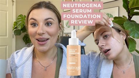 Neutrogena Sensitive Skin Serum Foundation Review Youtube
