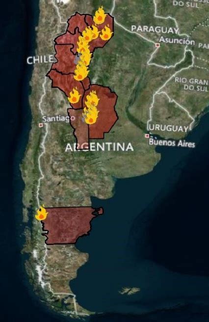 Reporte Oficial Por Los Incendios En Argentina Provincias Contin An
